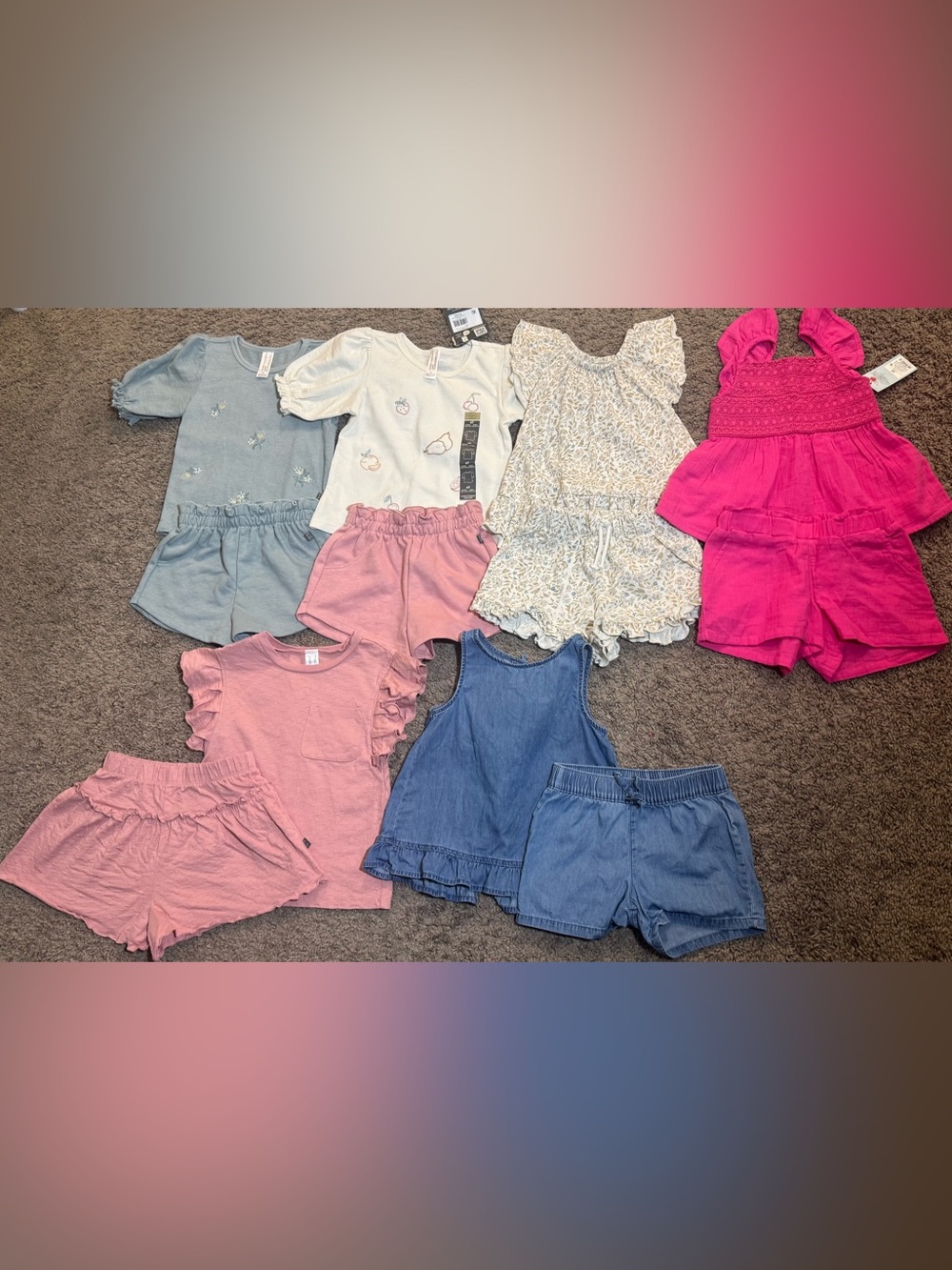 Toddler girl 2 piece sets clothing bundle 4T